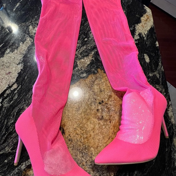 Mata Shoes Shoes - Mata Shoes Hot Pink Heeled Boots